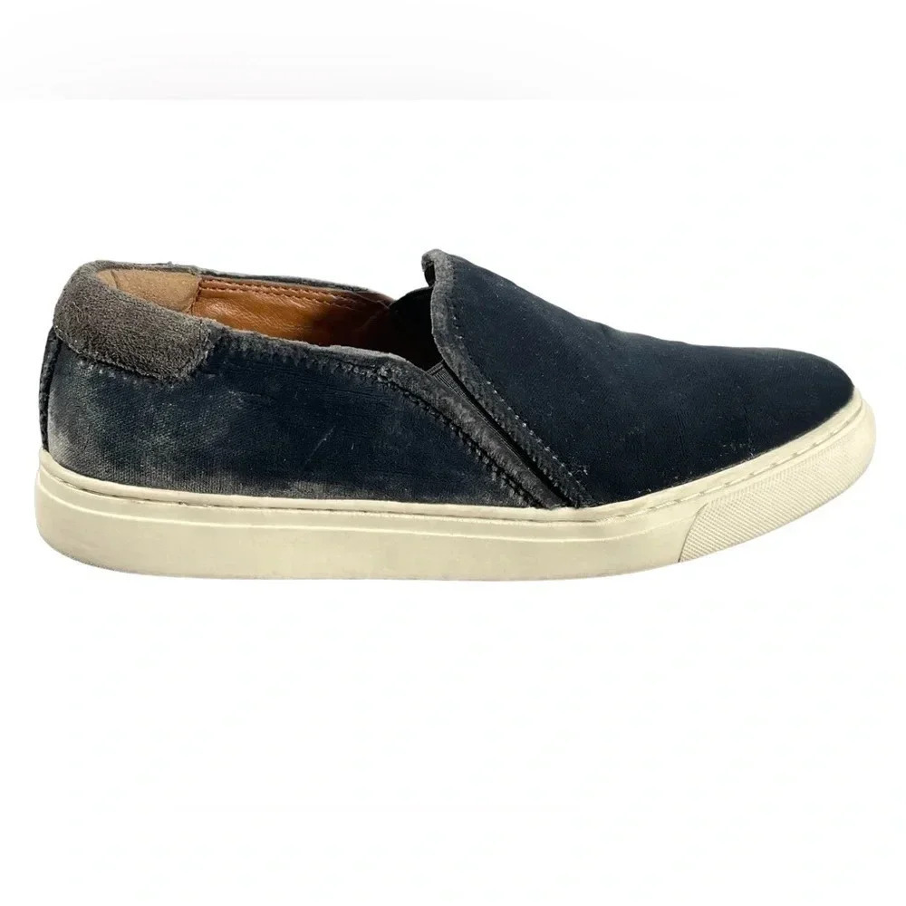Lucky Brand Lupa Slip-On Sneaker Storm Crushed Velvet Size 7.5M